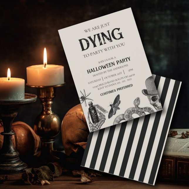 Invitation éffrayante Halloween Costume Party (Créateur téléchargé)