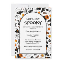 Éffrayante Soirée D'Halloween Noir Et Orange