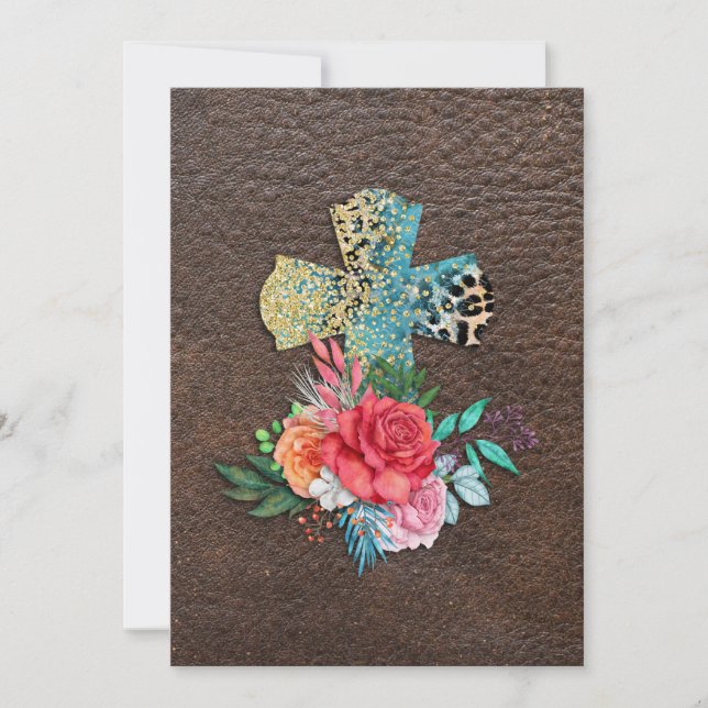 Invitation Église chrétienne Croix Pâques Jésus Baptiste Amou (Devant)