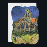 Invitation Eglise d'Auvers par Vincent van Gogh Mariage<br><div class="desc">Facile à customiser faire-part de mariage. Ou de modifier le libellé pour créer une invitation unique et personnalisée pour tout événement de circonstance. L'église d'Auvers (1890) de Vincent van Gogh est une peinture religieuse de post impressionnisme vintage d'art, représentant une femme marchant le long d'un chemin vers la chapelle du...</div>