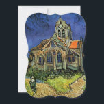 Invitation Eglise d'Auvers par Vincent van Gogh Mariage<br><div class="desc">Facile à customiser faire-part de mariage. Ou de modifier le libellé pour créer une invitation unique et personnalisée pour tout événement de circonstance. L'église d'Auvers (1890) de Vincent van Gogh est une peinture religieuse de post impressionnisme vintage d'art, représentant une femme marchant le long d'un chemin vers la chapelle du...</div>
