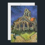 Invitation Eglise d'Auvers par Vincent van Gogh Mariage<br><div class="desc">Facile à customiser faire-part de mariage. Ou de modifier le libellé pour créer une invitation unique et personnalisée pour tout événement de circonstance. L'église d'Auvers (1890) de Vincent van Gogh est une peinture religieuse de post impressionnisme vintage d'art, représentant une femme marchant le long d'un chemin vers la chapelle du...</div>