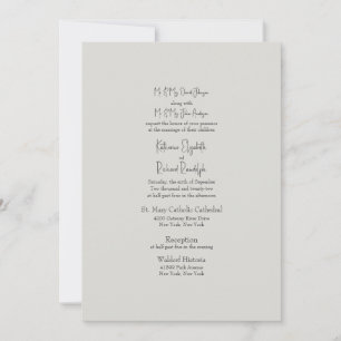 Invitation Eglise Eucalyptus Croix Beige Mariage