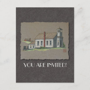 Invitation Église rurale du bois