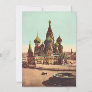 Invitation Église St. Basil, place Rouge Moscou