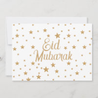 Eid Moubarak Gold Star Parties scintillant Décor é