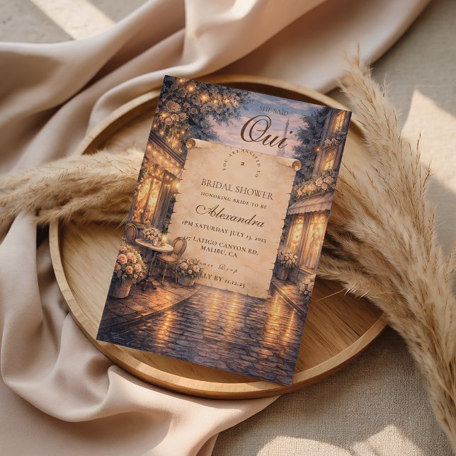 Invitation Eiffel Tower Bridal Shower (Créateur téléchargé)