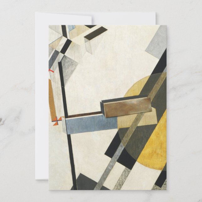 Invitation El Lissitzky Proun 19D (Devant)