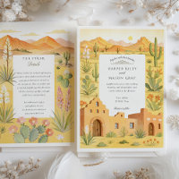 El Paso Texas Cactus & Adobe House Mariage