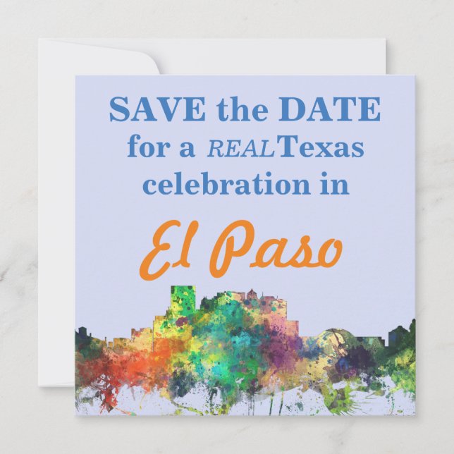 INVITATION EL PASO, TEXAS SKYLINE SP - (Devant)