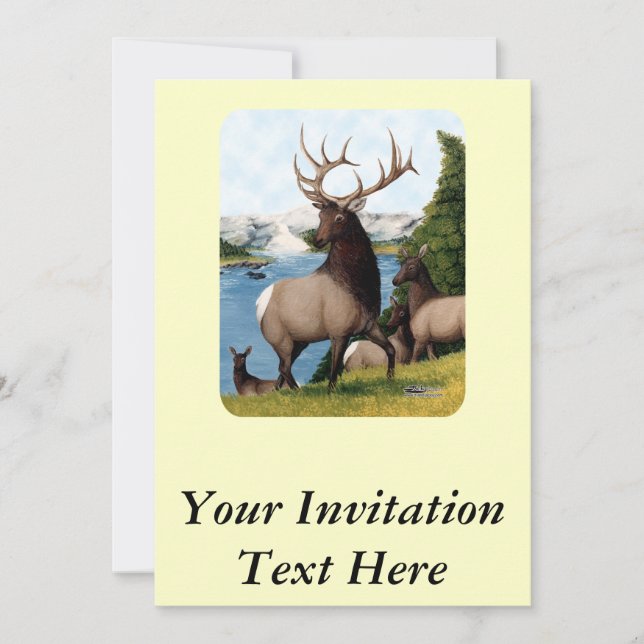 Invitation Élan Wapiti (Devant)