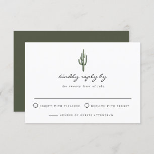Invitation Eleanor - Aquarelle Bohemian Cactus Desert RSVP