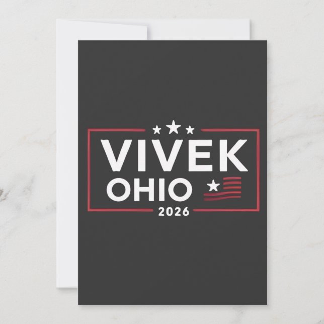 Invitation Elect Vivek Ramaswamy pour Gouverneur de l'Ohio 20 (Devant)