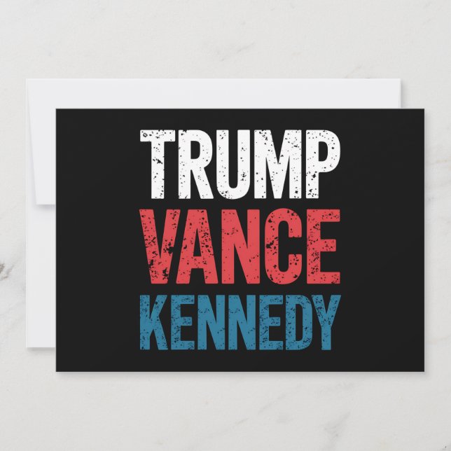 Invitation Élection Trump Vance Kennedy 2024 (Devant)