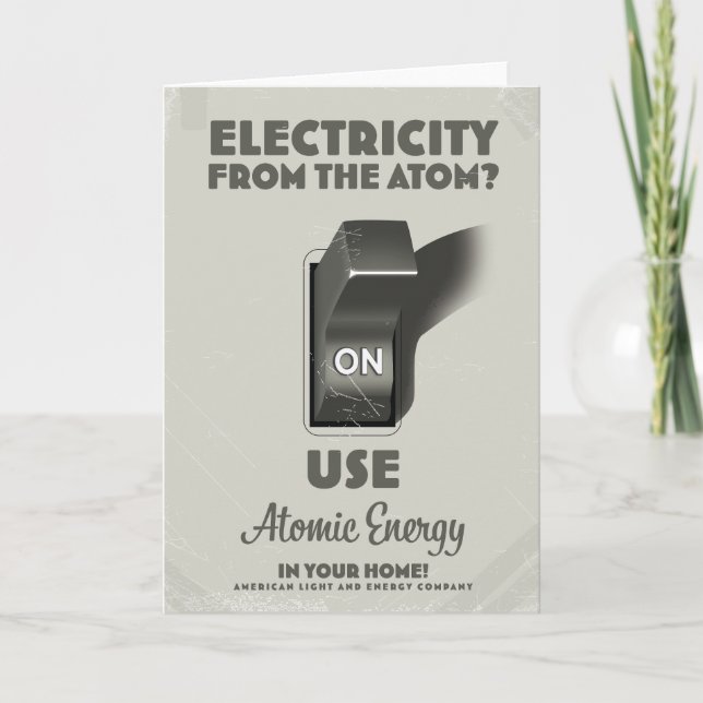 Invitation Électricité de l'atome  (Devant)
