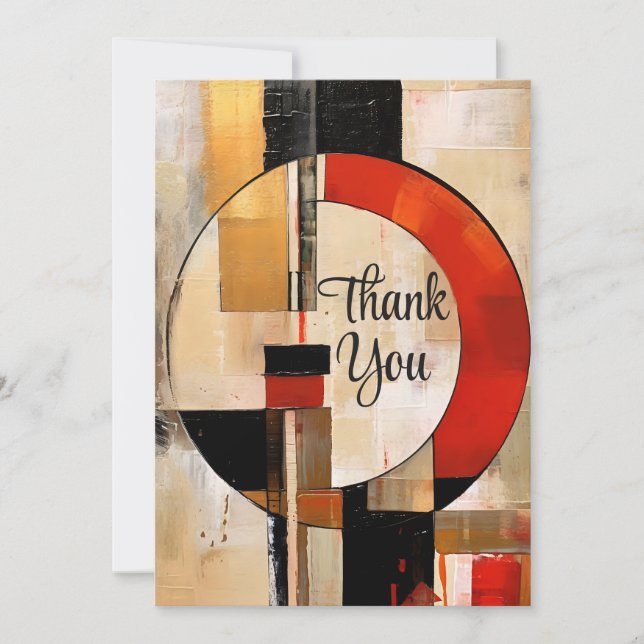 Invitation Elégance céleste : Exploration Abstraite en beige (Devant)