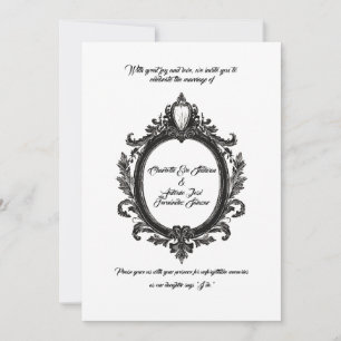 Invitation Élégance Mariage Classique, Regal Crest,