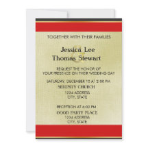 Élégance simple rouge, noir et or