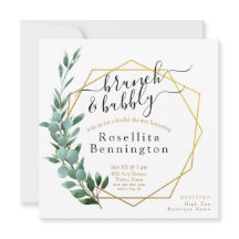 Elégance unique Eucalyptus Wedding shower floral