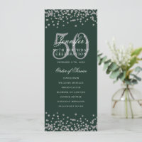 Élégant 50e anniversaire Merci U Silver Green