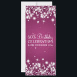 Invitation Elegant 60th Birthday Party Winter Sparkle Berry<br><div class="desc">Elegant 60th Birthday Party invitation design with sophisticated Winter Sparkle Berry Pink motif,  custom name and date and additional text. Impress your family and friends with this stylish and modern design. Fully customizable! Easy to use and easy to personalize.</div>