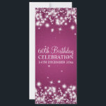 Invitation Elegant 60th Birthday Party Winter Sparkle Berry<br><div class="desc">Elegant 60th Birthday Party invitation design with sophisticated Winter Sparkle Berry Pink motif,  custom name and date and additional text. Impress your family and friends with this stylish and modern design. Fully customizable! Easy to use and easy to personalize.</div>