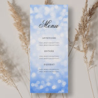 Elégant 70e Anniversaire Menu de fête Marine Blue 