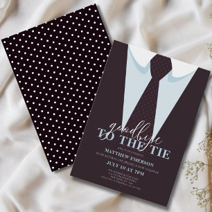 Invitation Élégant adieu amusant à la Cravate retraite mascul