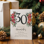Invitation Élégant Anniversaire 30 ans Fleurs Orange et Rouge<br><div class="desc">Plongez dans le monde de l'élégance festive avec notre nouvelle gamme de cartons d'invitation pour anniversaire adulte. Élevant le niveau de sophistication, ces invitations sont ornées de fleurs aquarelles exquises dans une riche palette d'orange et de rouges. Ces modèles d'invitation, modernes mais intemporels, sont destinés à transformer votre soirée d'anniversaire...</div>