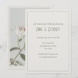 Invitation Élégant Anniversaire Art Déco