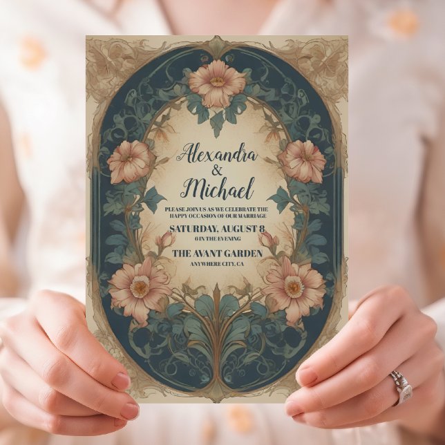 Invitation Elégant Arc Art Nouveau Mariage (Créateur téléchargé)
