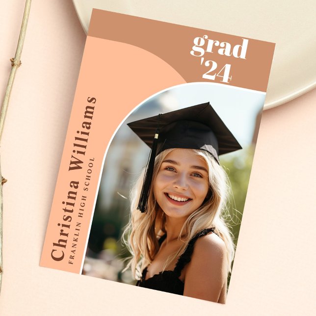 Invitation Elégant Arch Photo High School Graduation Party (Elegant Arch Photo High School Graduation Party Invitation)