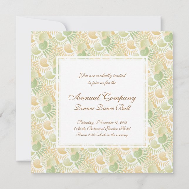 Invitation Élégant Art Déco Années folles Miami Chic (Devant)