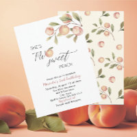 Elégant Baby shower d'aquarelle Little Peach