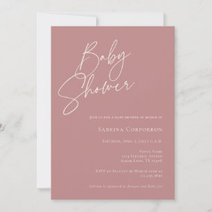 Invitation Élégant Baby shower d'automne neutre pour les homm