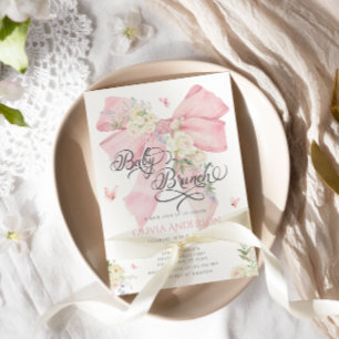 Invitation Élégant Baby shower de Brunch pour bébé en boîte r