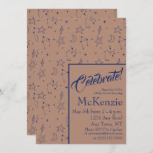 Élégant Baby shower de constellations célestes