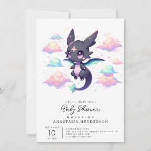 Invitation Élégant Baby shower Dragon Moderne