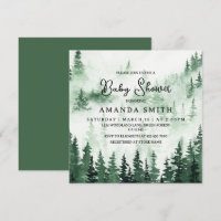 Élégant Baby shower forestier de Misty