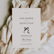 Élégant Baby shower minimal à mâchoires