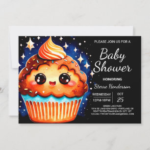 Invitation Élégant Baby shower Petit Pâtisserie Bliss Muffin