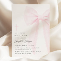 Élégant Baptême de Bow Rose