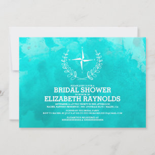 Invitation Elégant Beach Destination Bridal Showboat Invitati