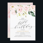 Invitation Elégant Blush Floral et Eucalyptus 60e anniversair<br><div class="desc">Un design élégant pour une femme élégante et féminine. Le design est composé d'une aquarelle rose et blanc, d'eucalyptus et d'autres verdure surplombant toutes les informations de fête d'anniversaire, une élégante typographie de script de calligraphie fait ressortir l'en-tête "60e anniversaire". Personnalisez-vous en utilisant les champs de modèle fournis. Si vous...</div>
