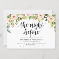 Élégant Blush Mariage Dîner de répétition Invitati