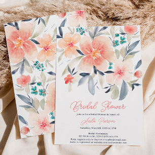Invitation Elégant boho à fleurs boho terre nuptiale