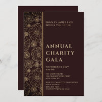Élégant Botanical Charity Event Gala Party