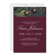 Elegant Burgundy Dark Rose Modern Custom Funeral