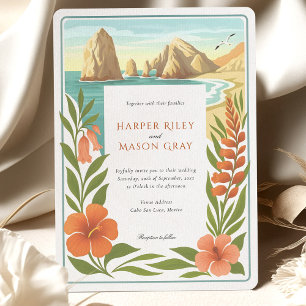 Invitation Elégant Cabo San Lucas Le Mariage Floral Arch