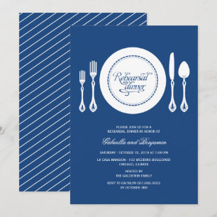 Invitation Elégant Cadre Cadre Mariage Répétition Dîner